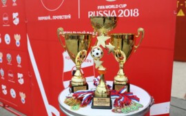 Инклюзивный футбольный матч состоялся в Новосибирске в преддверии чемпионата мира по футболу 
